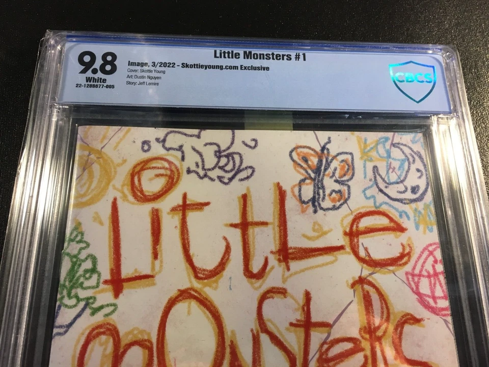 LITTLE MONSTERS 1 CBCS 9.8 VARIANT Skottie YOUNG Exclusive RARE Vampire Cartoon - Image 2 of 3