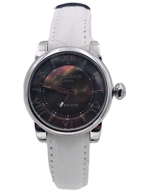 Locman Tuscany Watch Ref595BW/770 Steel Leather 33mm Very Discounted New
