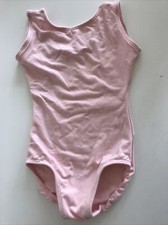 EUROTARD Sleeveless Tank Pink Leotard Size Child XS EUC