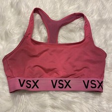 Victorias Secret Sports Bra Large Pink VSX Sport Wireless Pullover