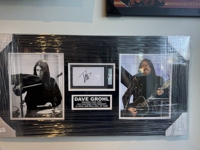 Musican Foo Fighters Dave Grohl Signed Autographed Framed Photo Psa Authentic