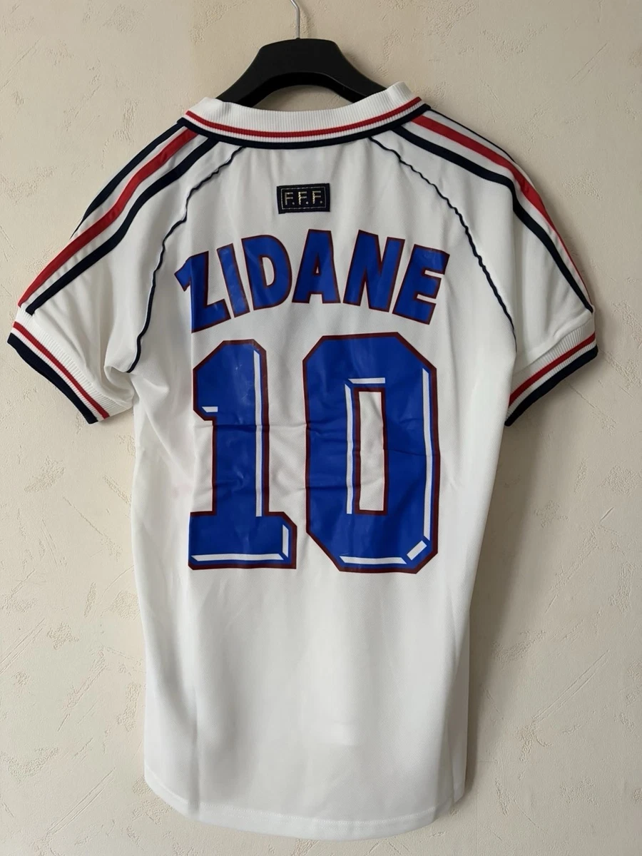 Maillot Vintage Adidas Équipe De France - Zidane N°10 - Domicile Bleu - Taille L - Saison 2004-2005