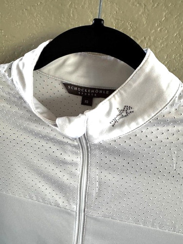 Schockemohle Penelope Women's White Perforated Show Shirt XS