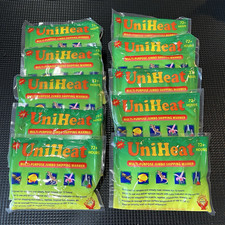 UniHeat 72 Hour Multi Purpose Jumbo Shipping Warmer Heat Pack Lot Of 10