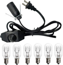 Salt Lamp Cord and Bulbs,Himalayan Salt Lamp Cord with Dimmer Switch,Original U