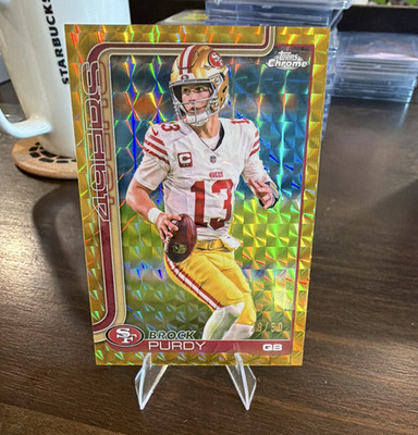 Topps 2024 Chrome Brock Purdy X-Fractor #262 /50 San Francisco 49ers