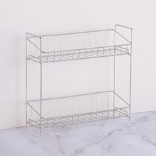 2-Tier Spice Rack Organizer, 304 Stainless Steel Kitchen Counter Shelf