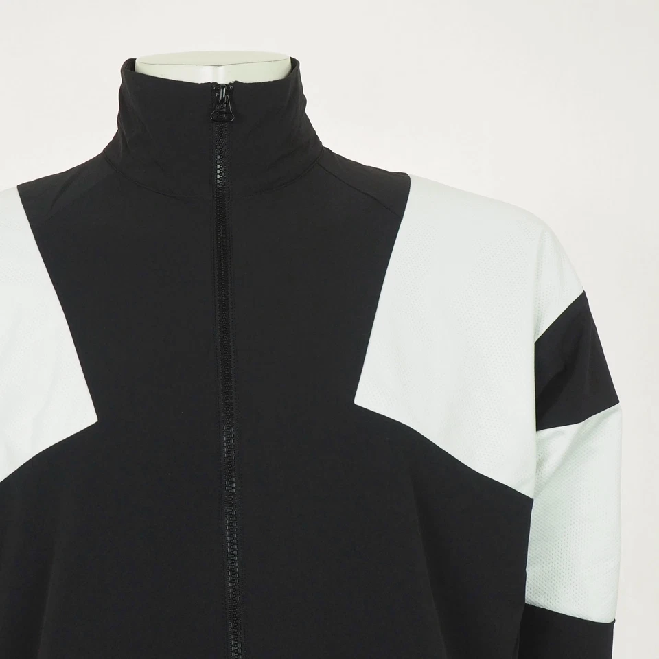 Nueva Chaqueta de Pista Adidas Originales EQT Bold 2.0 Para Hombre Mediana Negra Blanca Cremallera Completa Foto 2 de 4