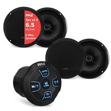 Pyle PLMRKT9 Black Universal Mount Bluetooth Speaker  Amplifier System Open Box