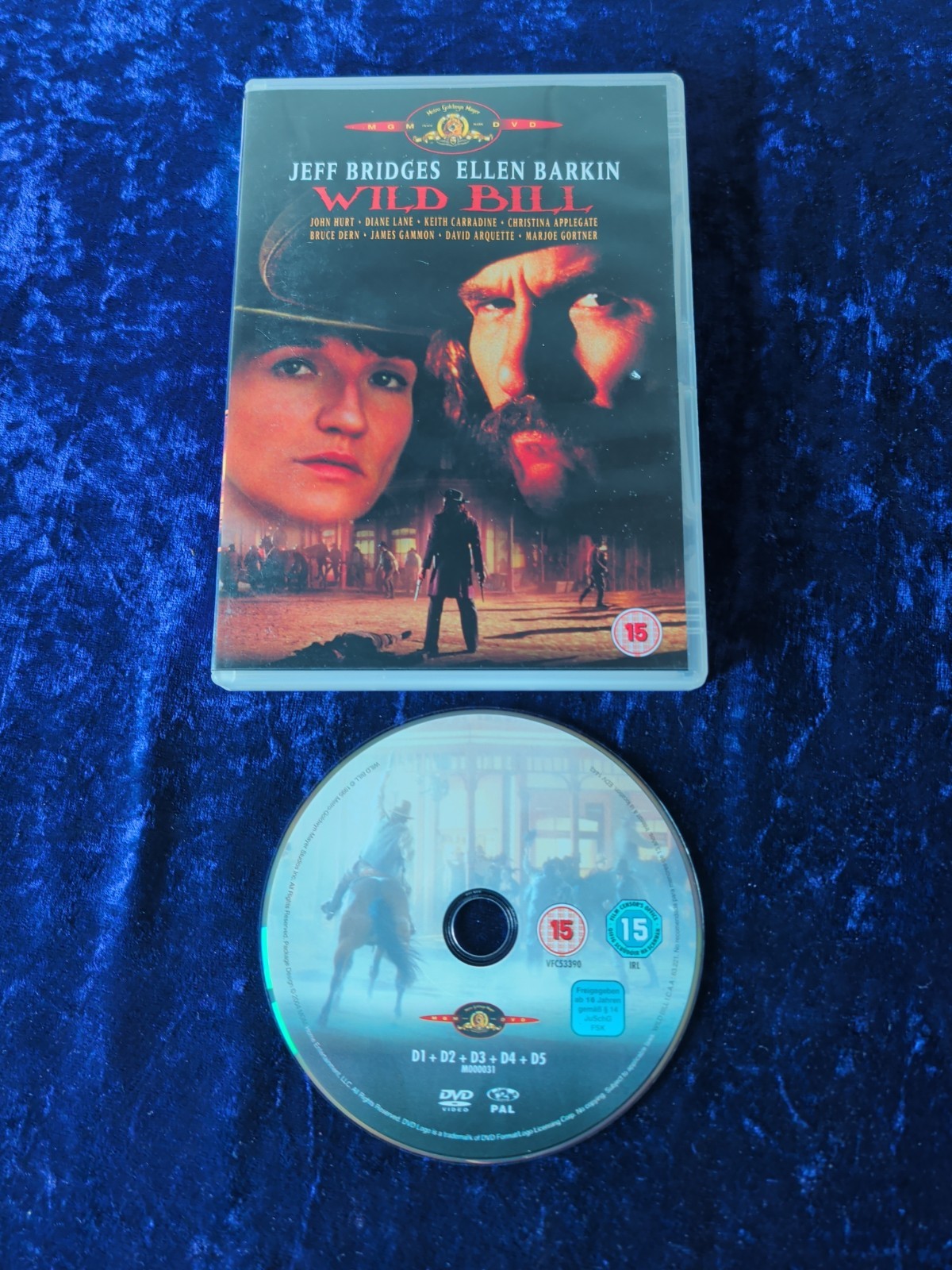 DVD WILD BILL JEFF BRIDGES ELLEN BARKIN WALTER HILL WESTERN JOHN HURT UK R2