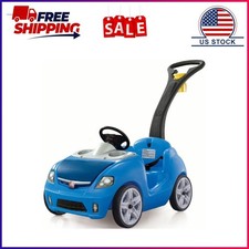 Whisper Ride II Kids Blue Push Car and Ride on Toy for Toddlers