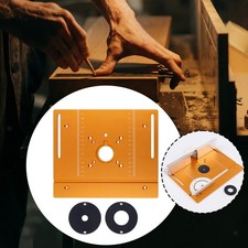 Plaque D'insertion Dorée Pour Table De Défonceuse, Support Coulissant Pour