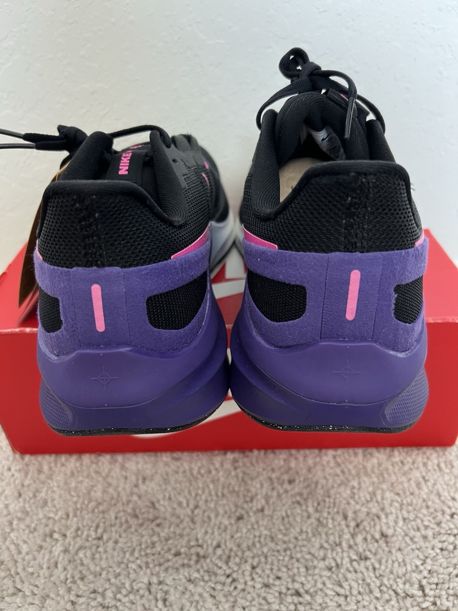 ナイキのブーツ Nike Air Zoom Structure 25 'Black Field Purple Laser Fuchsia