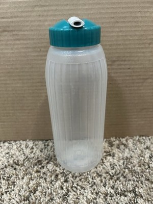 Rubbermaid Sippin  Saver 32oz Teal Ribbed Water Drink Bottle w/ Lid No Straw