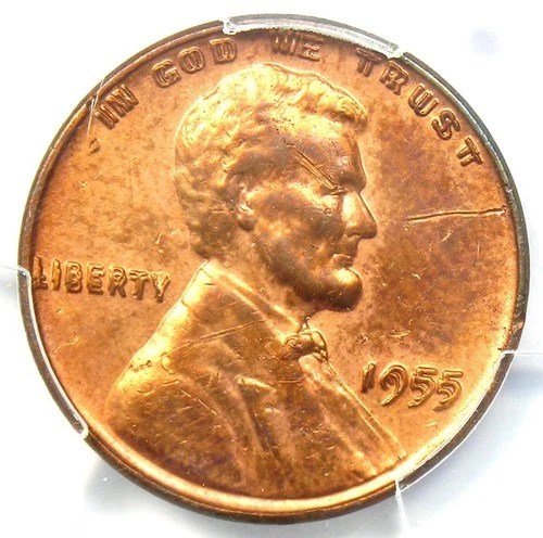 1955 Doubled Die Obverse Lincoln Cent 1C Penny DDO FS-101 - PCGS AU Details