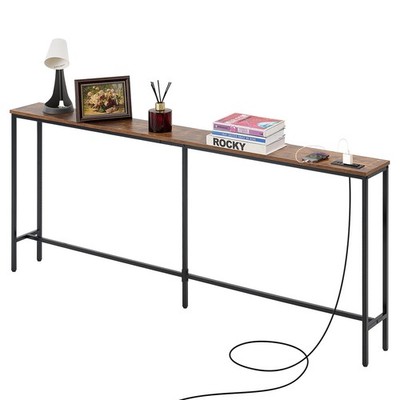 Uimoso Narrow Console Sofa Table Couch Table 70.9  for Entryway & Living Room