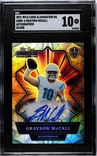 2021 Wild Card Alumination Grayson McCall SGC 10 Gem Mint Auto Silver