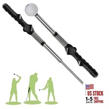 Retractable Golf Swing Training Aid, Golf Grip Trainer & Golf Swing Left-Handed