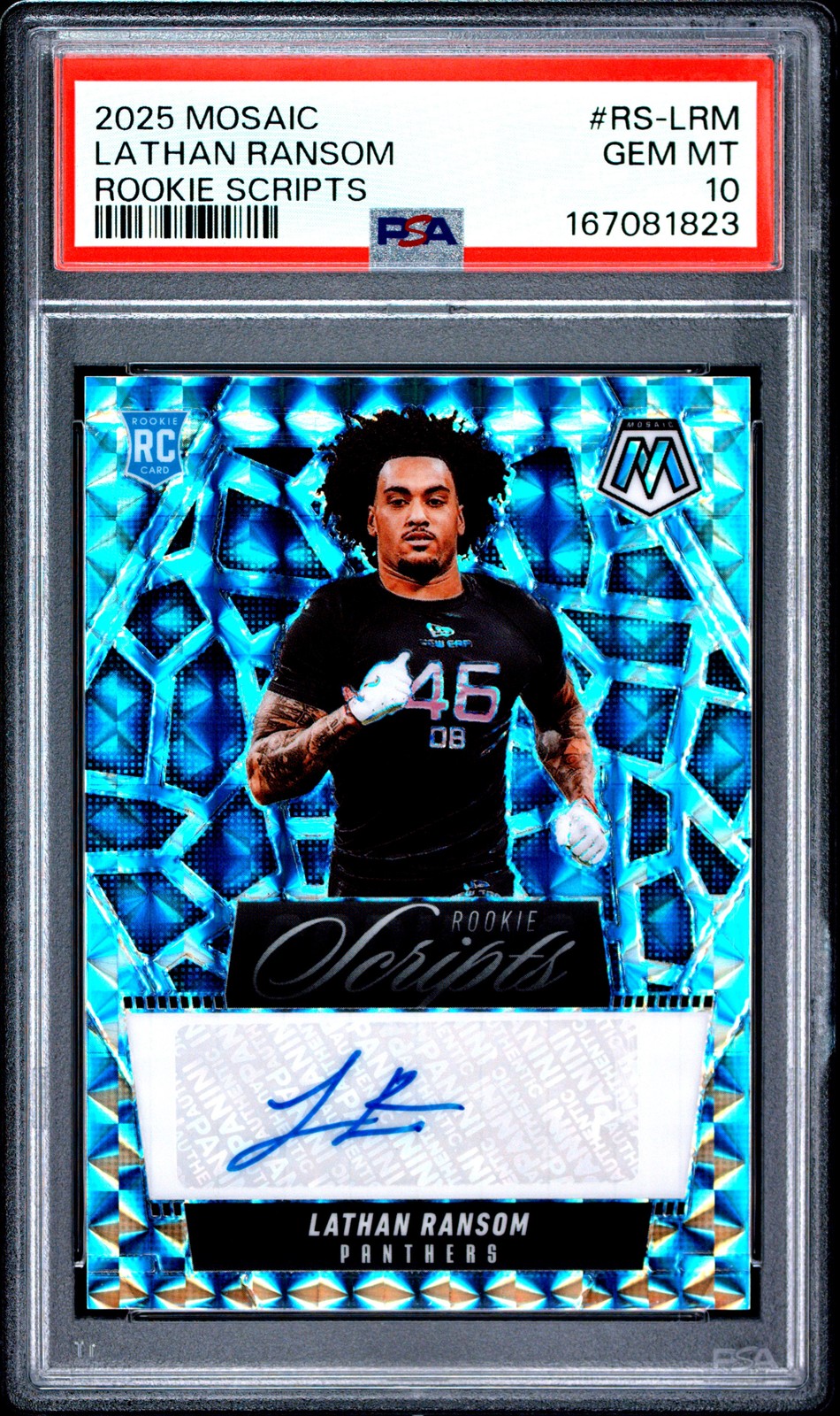 Lathan Ransom Panini Mosaic Rookie Scripts #RSLRM Base