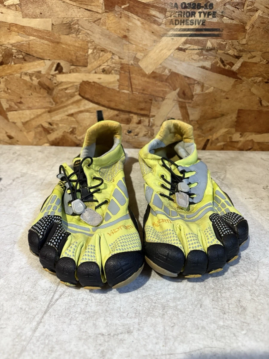 Chaussures Vibram FiveFingers Water - Femme, 6.5 US, Gris/Jaune - Très Bon État
