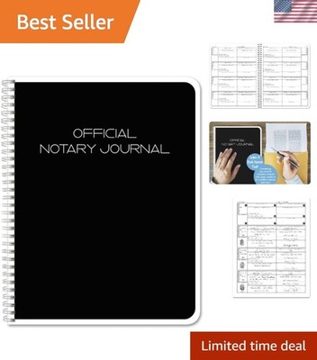 Official Notary Journal/Log Book 96 Pages 8.5'' X 11'' 46 of 50 State Journal...
