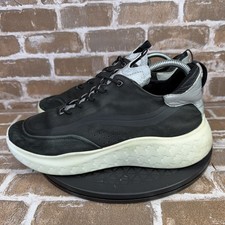 ECCO Therap M Lace Up Sneakers Black Nubuck Leather  EU43 Mens US Size 9-9.5 