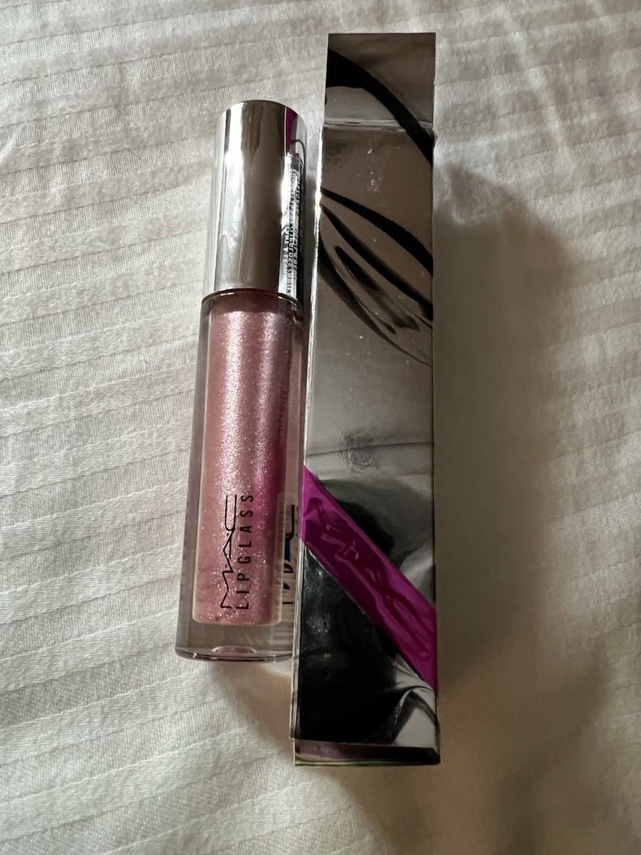 RARE New MAC Shiny Pretty Things Lipglass ICE ORCHID Pink Sparkle
