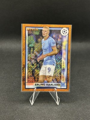 Erling Haaland (Man City) /25 Orange Mojo - 2022/23 Merlin Chrome UCC Manchester