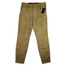 Lauren Ralph Lauren Jeans Womens Size 8 Olive Gold High Rise Skinny Ankle $165
