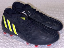 ADIDAS Predator Edge.1 FG Black Yellow Red Green Soccer Cleats Boys Girls Sz 3