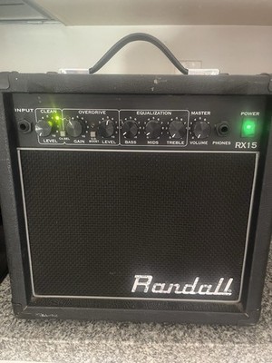 RANDALL Guitar AMPLIFIER RX15 120V AC, 22W 50hz Works 12  x 11  x 7 