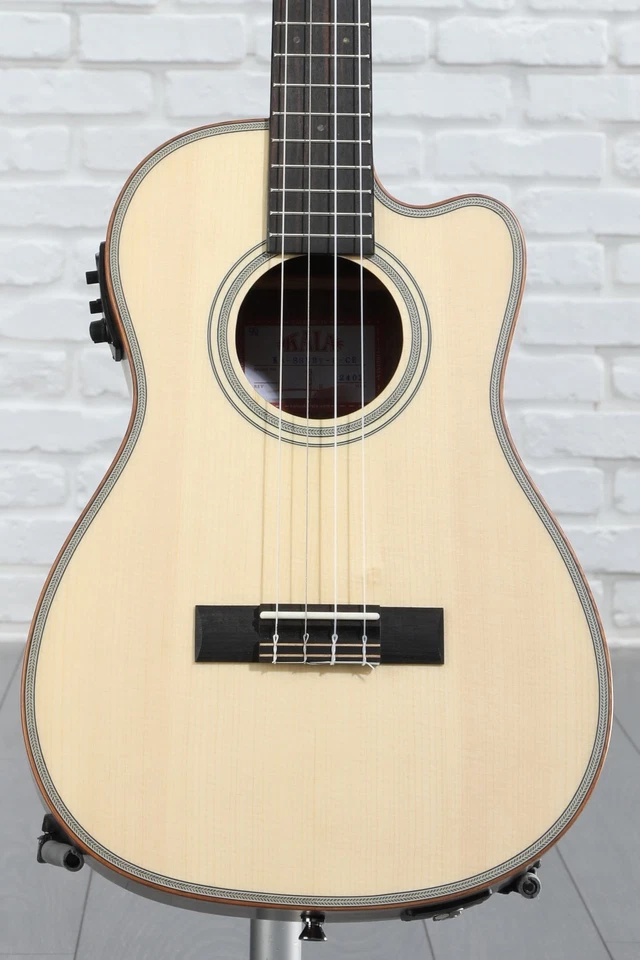 Kala KA-SSEBY-B-CE Acoustic-Electric Baritone Ukulele - Natural - Image 4 of 4