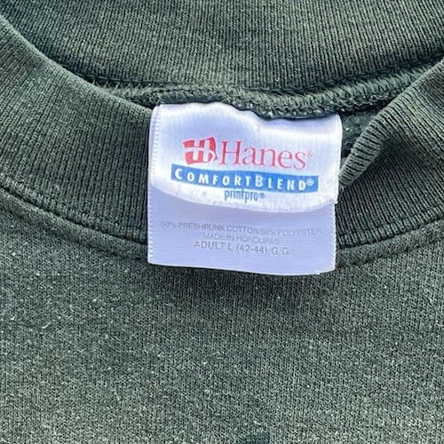 Vintage 90s Hanes Beefy Apple Logo Crewneck Sweatshirt Size:L - Picture 8 of 8