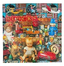 Vintage 1980 Springbok Puzzle “Playthings From The Past” 500+ Pcs Complete