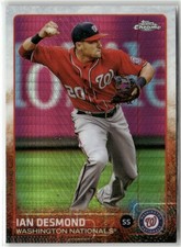 2015 TOPPS CHROME #56 IAN DESMOND PRISM REFRACTOR WASHINGTON NATIONALS