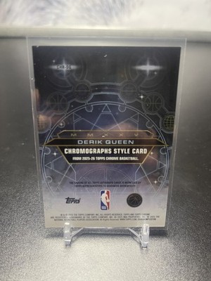 2025-26 Topps Chrome Basketball Derik Queen Auto Chromographs | eBay