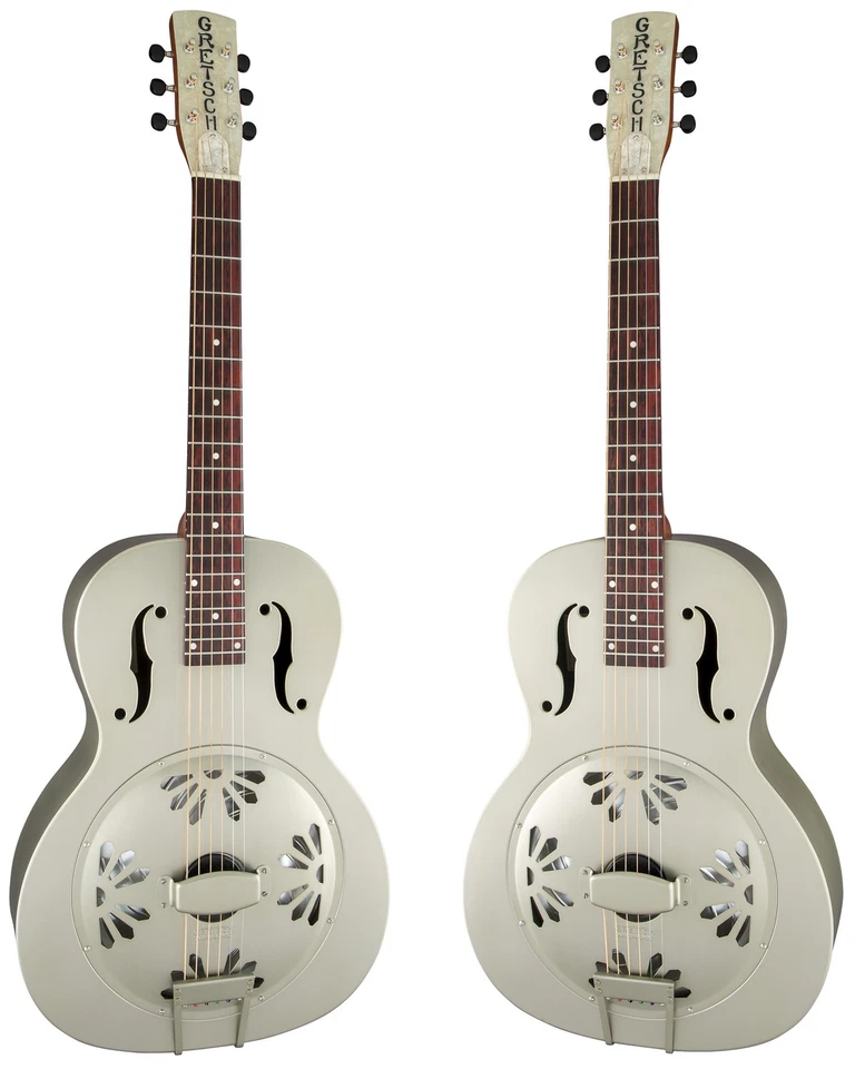 Guitarra Resonadora Gretsch G9201 Honey Dipper Cuello Redondo Cuerpo Latón - PU Resonadora Foto 4 de 4