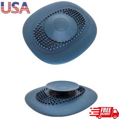 #ad Universal Fit Drain Plug Stopper and Strainer Use in Any Sink Shower or Tub $2.99