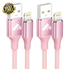 iPhone Charging Cable 3M 2-Pack, MFi Certified USB-A to Lightning, Fast Charging