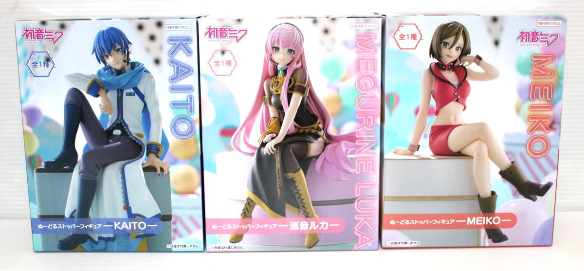 Megurine Luka Kaito Meiko Noodle Stopper Figure Set Prize Hatsune