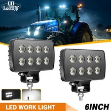 2pc LED Work Light Pods Off Road Flood Lamp 12V 24V Truck Tractor UTV Heavy Duty