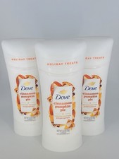 Lot of 3 Dove Women's Antiperspirant Deodorant Stick Cinnamon Pumpkin Pie 2.6 oz