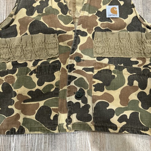 Carhartt Reworked 90s Skeet/Shooting Vest — Mossy Oak Camouflage — USA Medium - Picture 5 of 17