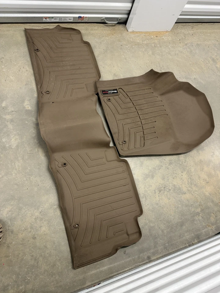 Напольные коврики левые задние для Nissan Titan Armada Infiniti QX56 Weathertech 2014-2015 годов выпуска 2 шт. - Изображение 2 из 4