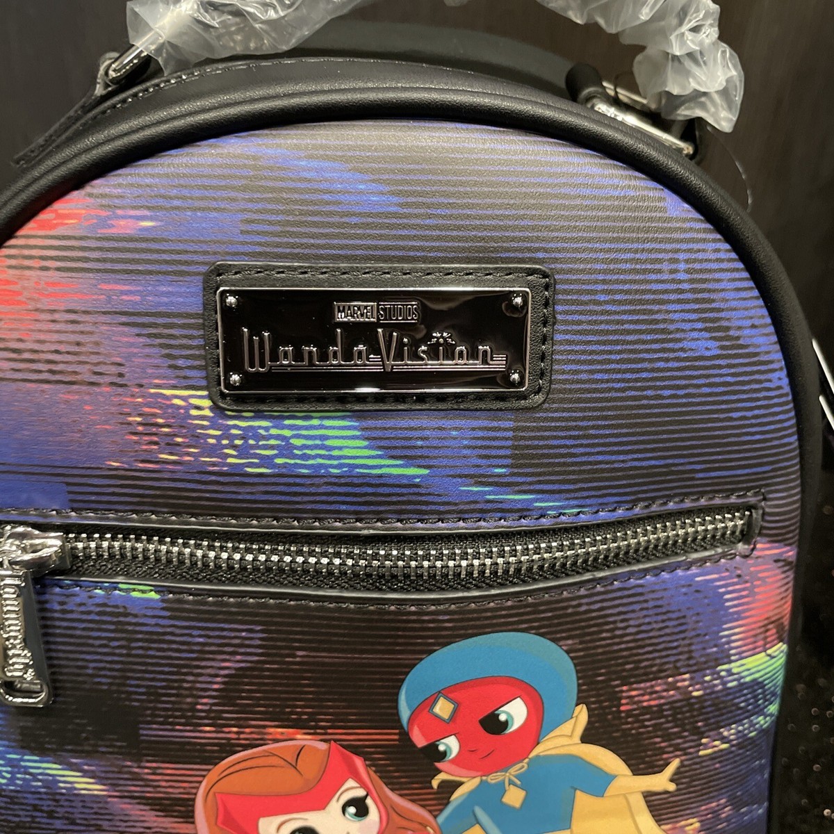 LOUNGEFLY MARVEL WANDA VISION SCARLET WITCH MINI BACKPACK 