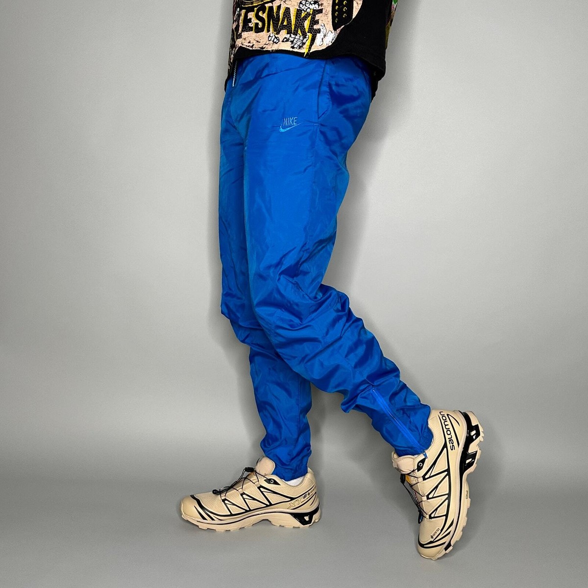 Track Pants Jogging Nike Blue Vintage Nike Track Pants Mens M