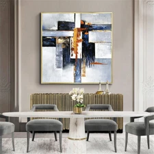 Abstract Geometric Hand Painted Oil Painting On Canvas Wall Art Paintings