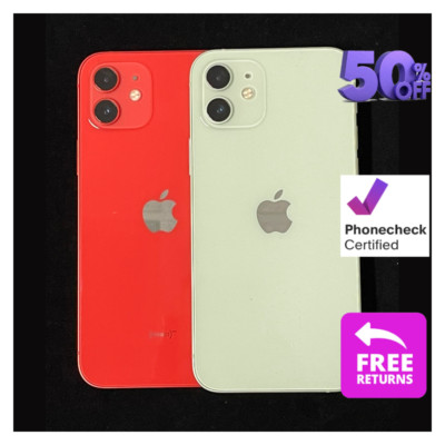 Apple iPhone 12 64/28GB Unlocked T-Mobile 5G Smartphone Good 6.1'' XDR Display