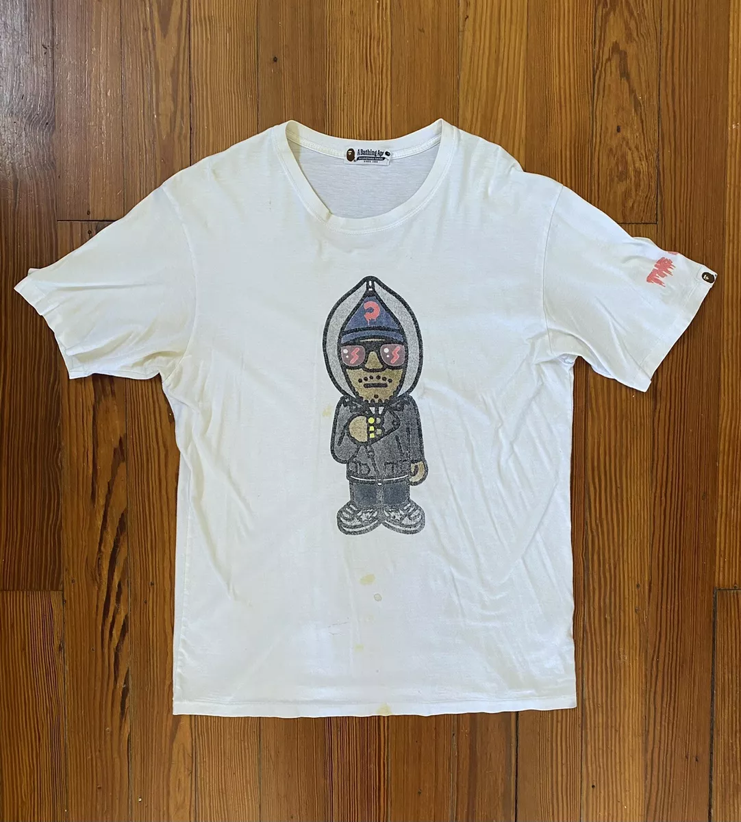 Kid Cudi X BAPE Bathing Ape Mr. Rager T-Shirt Size Large