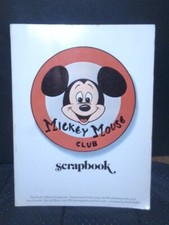 Vintage 1975 Walt Disney Mickey Mouse Club Scrapbook Paperback Book